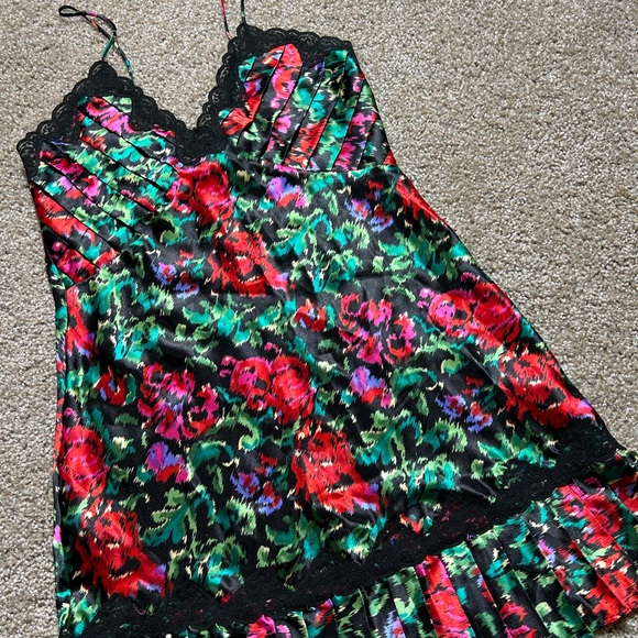 Vintage Floral Victorias Secret Slip Dress - Picture 1 of 6